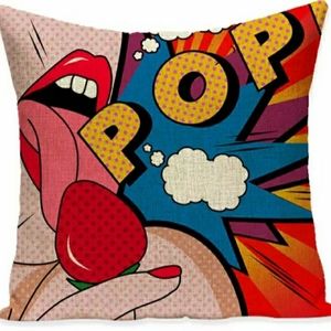 Home Decor Couch Sofa Pop Art Cushion Pillow Sexy